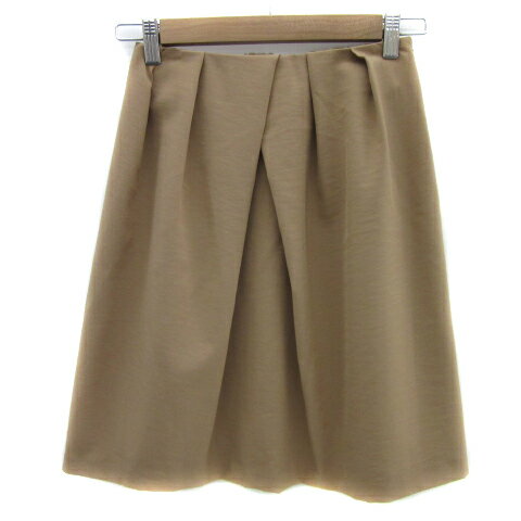 【中古】ビス ViS フレアスカート ひざ丈 無地 S ベージュ /YS11 レディース 【ベクトル 古着】 250404