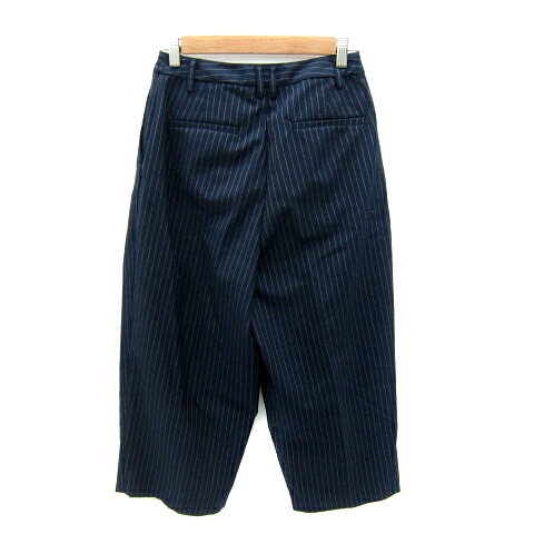 【中古】ロペピクニック ROPE Picnic クロップドパンツ ワイドパンツ 七分丈 ストライプ柄 38 M 紺 ネイビー /SY10 レディース 【ベクトル 古着】 250401 vectorpremium-18426214 ブランド古着ベクトルプレミアム店 サンプル画像2