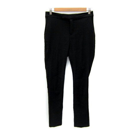 【中古】エコロコ earth eco loco テーパードパンツ ロング丈 無地 L 黒 ブラック /SY22 レディース 【ベクトル 古着】 250402(4)