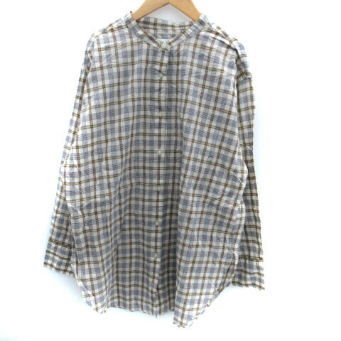 【中古】ニコアンド Niko and.. シャツチュニック 長袖 バンドカラー チェック柄 M マルチカラー アイボリー 茶 ブラウン /SM21 レディース 【ベクトル 古着】 250405 【中古】ニコアンド Niko and.. シャツチュニック 長袖 バンドカラー チェック柄 M マルチカラー アイボリー 茶 ブラウン /SM21 レディース 【ベクトル 古着】 250405