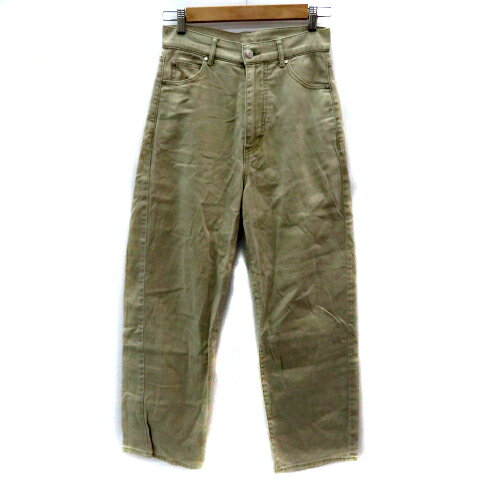 【中古】センスオブプレイス バイ アーバンリサーチ Sense of Place by Urban Research チノパンツ ストレートパンツ ロング丈 M カーキ /SF5 レディース 【ベクトル 古着】 250417