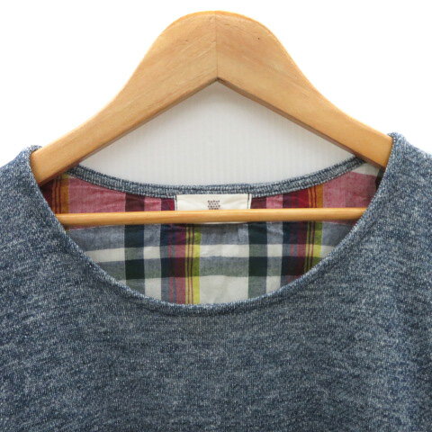 【中古】アールピーエス r.p.s チュニック カットソー 五分袖 M 紺 ネイビー /YK9 レディース 【ベクトル 古着】 250418