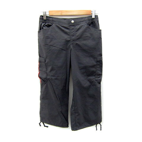 【中古】ルコックスポルティフ le coq sportif スポーツウエア カーゴパンツ 七分丈 無地 M グレー /SY16 レディース 【ベクトル 古着】 250425