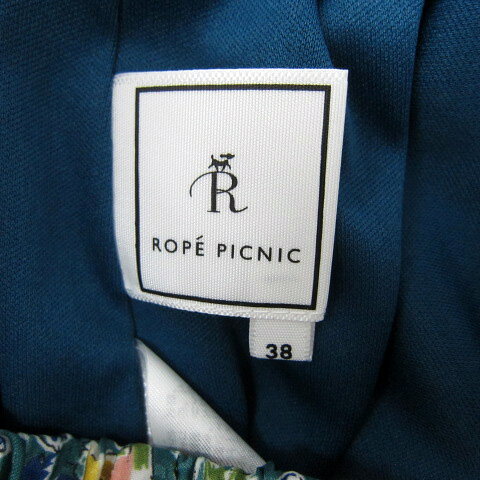 【中古】ロペピクニック ROPE Picnic プリーツスカート ロング丈 マキシ丈 花柄 マルチカラー 38 M ブルー 青 /SY16 レディース 【ベクトル 古着】 250501 vectorpremium-18456665 ブランド古着ベクトルプレミアム店 サンプル画像3