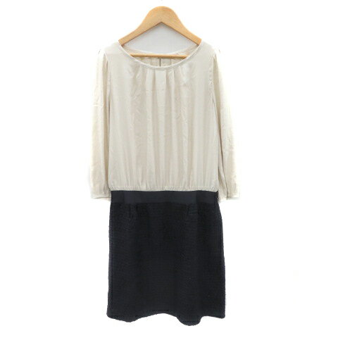 【中古】グリーンレーベルリラクシング ユナイテッドアローズ green label relaxing ワンピース ひざ丈 七分袖 切替 38 M ライトベージュ /YK41 レディース 【ベクトル 古着】 250520 【中古】グリーンレーベルリラクシング ユナイテッドアローズ green label relaxing ワンピース ひざ丈 七分袖 切替 38 M ライトベージュ /YK41 レディース 【ベクトル 古着】 250520