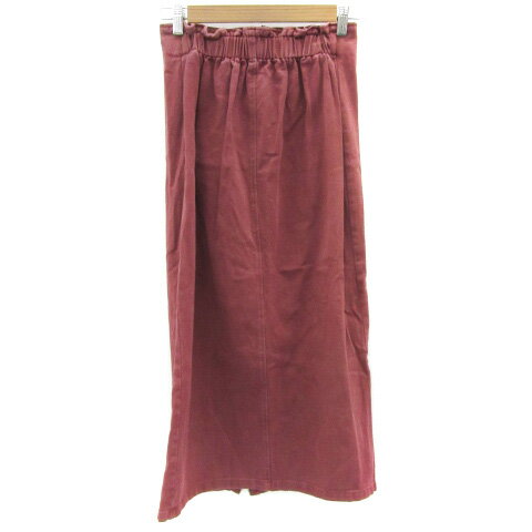 【中古】レトロガール RETRO GIRL タイトスカート ロング丈 マキシ丈 F レッドブラウン 赤茶 /YM21 レディース 【ベクトル 古着】 250508