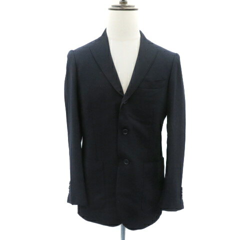 【中古】ビームスハート BEAMS HEART テーラードジャケット ミドル丈 シングルボタン 44 XS 紺 ネイビー /YK20 メンズ 【ベクトル 古着】 250522
