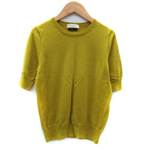 【中古】デミルクス ビームス Demi-Luxe BEAMS ニット カットソー 半袖 ウール マスタードイエロー /SM11 レディース 【ベクトル 古着】 250521 【中古】デミルクス ビームス Demi-Luxe BEAMS ニット カットソー 半袖 ウール マスタードイエロー /SM11 レディース 【ベクトル 古着】 250521