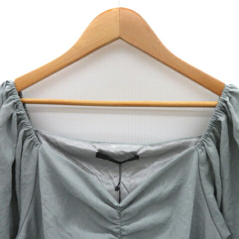 【中古】ヘザー Heather チュニック カットソー 五分袖 Vネック F カーキ /YK47 レディース 【ベクトル 古着】 250520