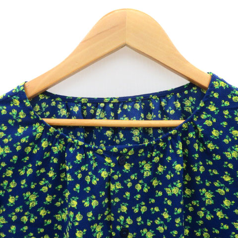 【中古】ロペピクニック ROPE Picnic シャツ ブラウス 半袖 花柄 38 M マルチカラー 紺 ネイビー /YK46 レディース 【ベクトル 古着】 250520 vectorpremium-18488262 ブランド古着ベクトルプレミアム店 サンプル画像3