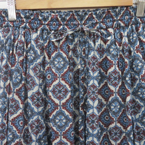 【中古】グローバルワーク GLOBAL WORK フレアスカート ギャザースカート ロング丈 マキシ丈 花柄 F マルチカラー 青 ブルー /YK9 レディース 【ベクトル 古着】 250520 vectorpremium-18487992 ブランド古着ベクトルプレミアム店 サンプル画像3