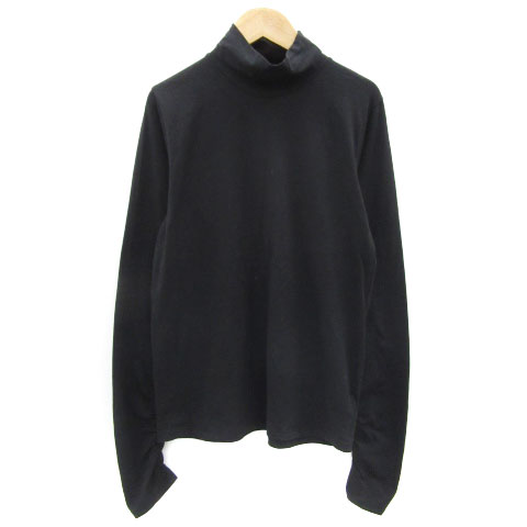 【中古】シンプリシテェ SIMPLICITE カットソー 長袖 ハイネック シャーリング ブラック 黒 /YM22 レディース 【ベクトル 古着】 250523