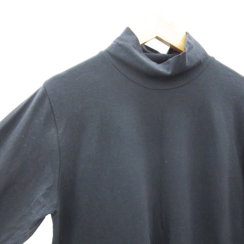 【中古】シンプリシテェ SIMPLICITE カットソー 長袖 ハイネック シャーリング ブラック 黒 /YM22 レディース 【ベクトル 古着】 250523