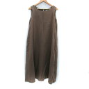 【中古】アーバンリサーチ サニーレーベル URBAN RESEARCH Sonny Label ワンピース マキシ丈 ロング丈 ノースリーブ 麻 リネン F ベージュ /SM6 レディース 【ベクトル 古着】 250610