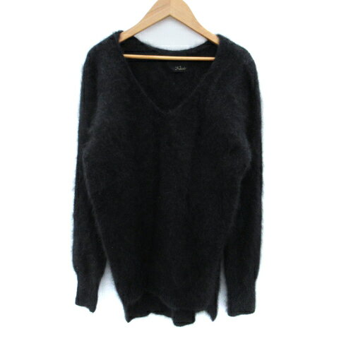 【中古】ロッソ ROSSO アーバンリサーチ ニット セーター 長袖 Vネック F チャコールグレー /SM5 レデ..