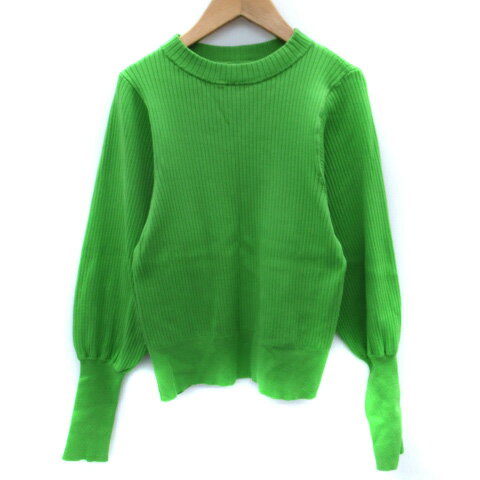 【中古】グリーンレーベルリラクシング ユナイテッドアローズ green label relaxing ニット セーター 長袖 リブ 黄緑 ライトグリーン /SM14 レディース 【ベクトル 古着】 250630 【中古】グリーンレーベルリラクシング ユナイテッドアローズ green label relaxing ニット セーター 長袖 リブ 黄緑 ライトグリーン /SM14 レディース 【ベクトル 古着】 250630