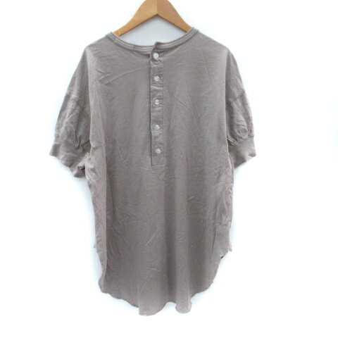 【中古】クラシカルエルフ CLASSICAL ELF Tシャツ カットソー 半袖 ラウンドネック M グレージュ /SM24 レディース 【ベクトル 古着】 250617