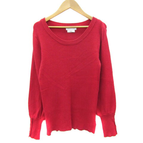 【中古】チャオパニック ティピー CIAOPANIC TYPY ニット カットソー 長袖 One レッド 赤 /YM33 レディ..