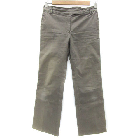 【中古】ヒューマンウーマン HUMAN WOMAN ストレートパンツ アンクル丈 2 カーキ /YM7 レディース 【ベクトル 古着】 250703 【中古】ヒューマンウーマン HUMAN WOMAN ストレートパンツ アンクル丈 2 カーキ /YM7 レディース 【ベクトル 古着】 250703