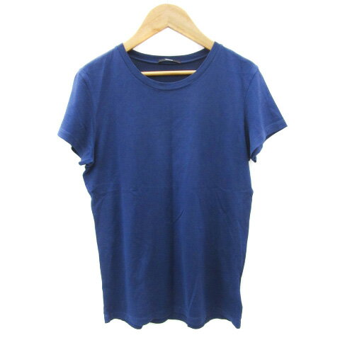 【中古】セオリー Theory Tシャツ カットソー 半袖 無地 S ブルー 青 /YM41 レディース 【ベクトル 古着】 250725