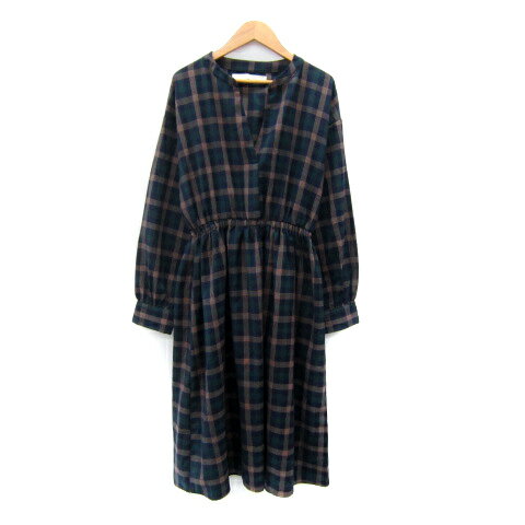 【中古】レイカズン Ray cassin シャツワンピース ロング丈 長袖 スリットネック チェック柄 マルチカラー F 紺 ネイビー /SY12 レディース 【ベクトル 古着】 250729 【中古】レイカズン Ray cassin シャツワンピース ロング丈 長袖 スリットネック チェック柄 マルチカラー F 紺 ネイビー /SY12 レディース 【ベクトル 古着】 250729