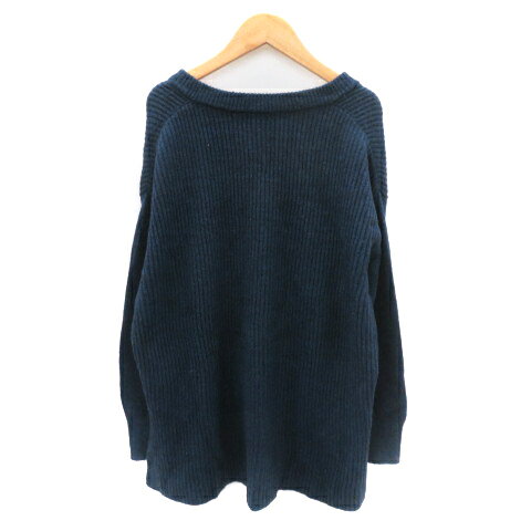 【中古】グローバルワーク GLOBAL WORK ニット セーター 長袖 Vネック ウール混 L 紺 ネイビー /YK28 レディース 【ベクトル 古着】 250801 vectorpremium-18589623 ブランド古着ベクトルプレミアム店 サンプル画像2