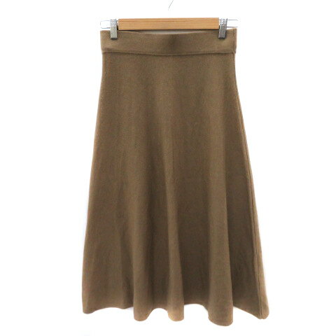 【中古】ティアラ Tiara MB フレアスカート ギャザースカート ロング丈 F ベージュ /YK14 レディース 【ベクトル 古着】 250805
