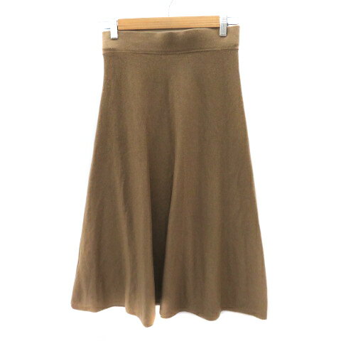 【中古】ティアラ Tiara MB フレアスカート ギャザースカート ロング丈 F ベージュ /YK14 レディース 【ベクトル 古着】 250805