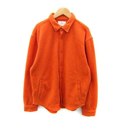 【中古】アーバンリサーチ サニーレーベル URBAN RESEARCH Sonny Label カジュアルシャツ ボア 長袖 無地 M オレンジ /SY28 メンズ 【ベクトル 古着】 250806