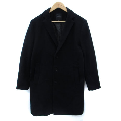 【中古】レイジブルー RAGEBLUE チェスターコート ロング丈 M 紺 ネイビー /SM18 メンズ 【ベクトル 古着】 250810