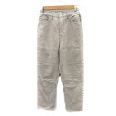 【中古】フラワー FLOWER デニムパンツ ジーンズ テーパードパンツ アンクル丈 F グレージュ /YK10 レディース 【ベクトル 古着】 250807