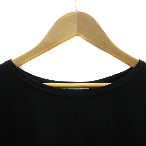 【中古】グローバルワーク GLOBAL WORK Tシャツ カットソー 半袖 ラウンドネック 無地 ドット柄 切替 オーバーサイズ M 黒 ブラック 白 ホワイト /YS21 レディース 【ベクトル 古着】 250827 vectorpremium-18634658 ブランド古着ベクトルプレミアム店 サンプル画像3