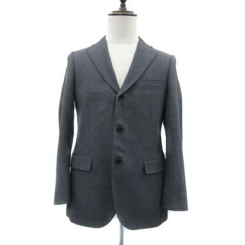 【中古】ノーリーズ Nolley's Light テーラードジャケット ミドル丈 シングルボタン 総裏地 46 グレー /YS8 メンズ 【ベクトル 古着】 250917