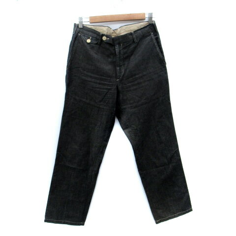 【中古】ロータ スポーツ ROTA SPORT ゴルフウエア テーパードパンツ アンクル丈 ステッチ 10 M 黒 ブ..