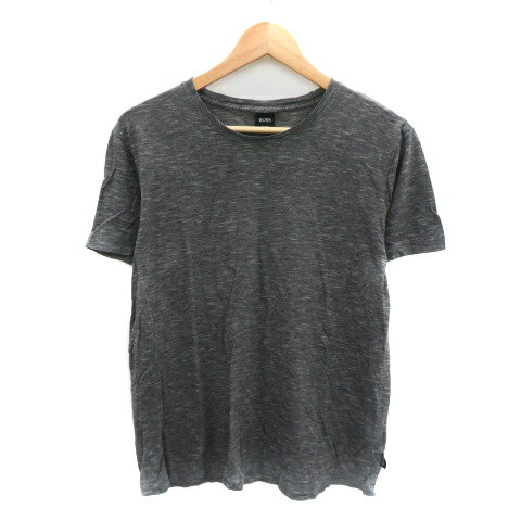 【中古】ヒューゴボス HUGO BOSS Tシャツ カットソー 半袖 M ダークグレー /YK26 メンズ 【ベクトル 古着】 251016(4)