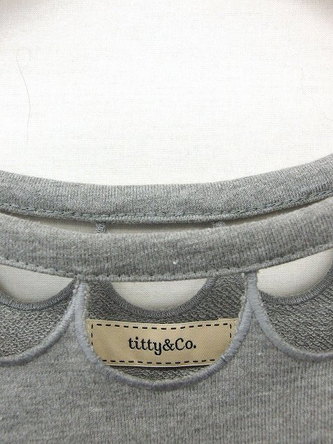 【中古】ティティー&コー TITTY&CO ワンピース スカート 長袖 シフォン ガーリー F グレー 灰 /UT34 レディース 【ベクトル 古着】 190204 ブランド古着ベクトルプレミアム店 vectorpremium-17091411 ブランド古着ベクトルプレミアム店 サンプル画像3