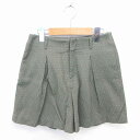 【中古】レプシィム ローリーズファーム LEPSIM LOWRYS FARM キュロット パンツ ショート ジップフライ 総柄 M カーキ /TT28 レディー...
