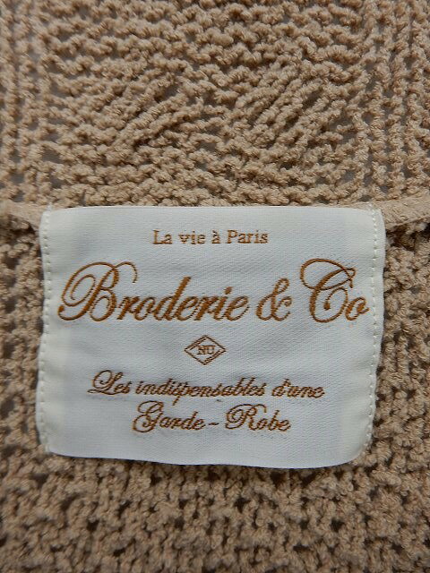 【中古】ブロードゥリー&コー Broderie&Co ナノユニバース ニット セーター 長袖 Uネック ケーブルニット 透け感 F 茶 ブラウン /ST7 レディース 【ベクトル 古着】 200220 ブランド古着ベクトルプレミアム店 vectorpremium-17097276 ブランド古着ベクトルプレミアム店 サンプル画像3