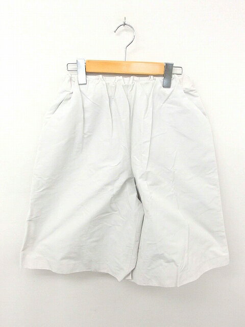 【中古】LIVE DROITE パンツ ワイド ガウチョ スカーチョ 綿 コットン F 白 オフホワイト /TT47 レディース 【ベクトル 古着】 200229 ..