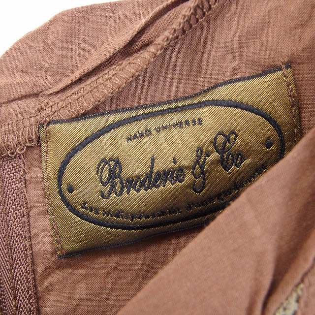 【中古】ブロードゥリー&コー Broderie&Co ナノユニバース シャツ ブラウス レース 半袖 コットン 綿 F ブラウン 茶 /FT13 レディース 【ベクトル 古着】 200318 ブランド古着ベクトルプレミアム店 vectorpremium-17101774 ブランド古着ベクトルプレミアム店 サンプル画像3