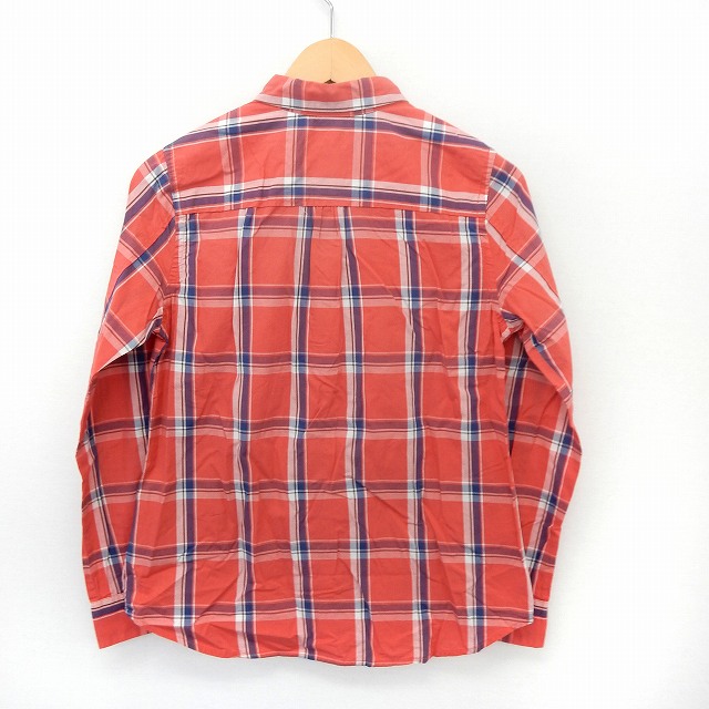 【中古】ナノユニバース nano universe シャツ チェックシャツ 長袖 ステンカラー 綿 コットン F レッド 赤 /ST36 レディース 【ベクトル 古着】 200508 ブランド古着ベクトルプレミアム店 vectorpremium-17099690 ブランド古着ベクトルプレミアム店 サンプル画像2