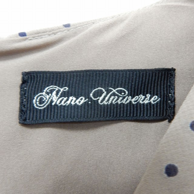 【中古】ナノユニバース nano universe ワンピース 膝丈 ドット ドレープ シフォン バックジップ 茶 ブラウン /ST17 レディース 【ベクトル 古着】 200625 ブランド古着ベクトルプレミアム店 vectorpremium-17098716 ブランド古着ベクトルプレミアム店 サンプル画像3