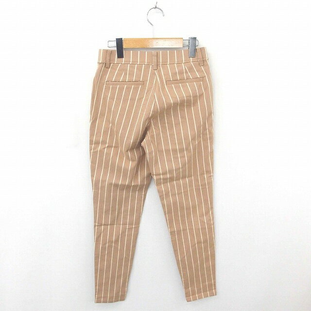 【中古】ロペピクニック ROPE Picnic パンツ テーパード ストライプ ハイウエスト 38 茶 ベージュ /TT43 レディース 【ベクトル 古着】 200411 ブランド古着ベクトルプレミアム店 vectorpremium-17102002 ブランド古着ベクトルプレミアム店 サンプル画像2