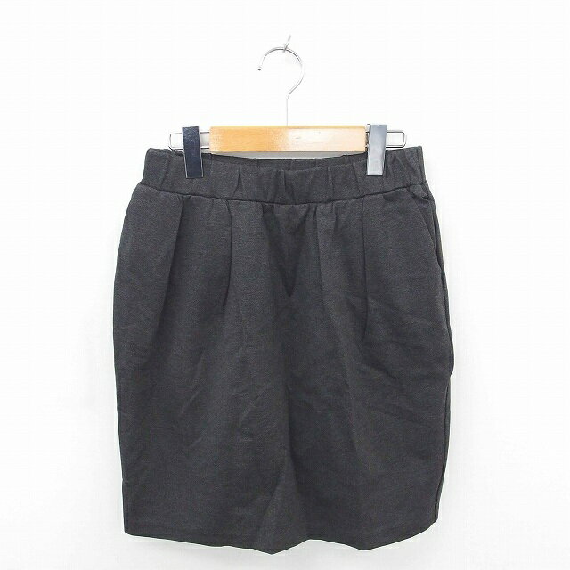 【中古】イエナ IENA スカート タイト ひざ丈 無地 シンプル チャコールグレー 灰 /TT16 レディース 【ベクトル 古着】 200326 ブランド古着ベクトルプレミアム店