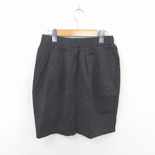 【中古】イエナ IENA スカート タイト ひざ丈 無地 シンプル チャコールグレー 灰 /TT16 レディース 【ベクトル 古着】 200326 ブランド古着ベクトルプレミアム店