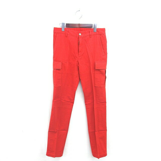 【中古】未使用品 タケオキクチ TAKEO KIKUCHI タグ付き カーゴ パンツ ロング ジップフライ 02 M オレンジ /TT メンズ 【ベクトル 古着】 251205