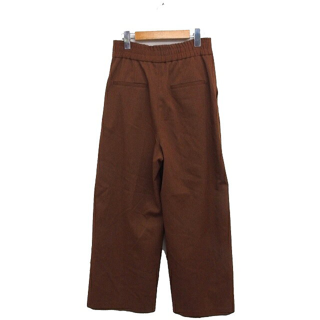 【中古】ミラオーウェン Mila Owen センターシーム ワイドパンツ スリット フルレングス ウール混 0 ブラウン 茶 /FT10 レディース 【ベクトル 古着】 250512 vectorpremium-18605527 ブランド古着ベクトルプレミアム店 サンプル画像2