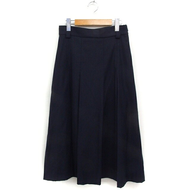 【中古】ミラオーウェン Mila Owen ボックスプリーツ スカート ロング丈 無地 シンプル 0 ネイビー 紺 /FT37 レディース 【ベクトル 古着】 250512 vectorpremium-18605003 ブランド古着ベクトルプレミアム店 パッケージ画像