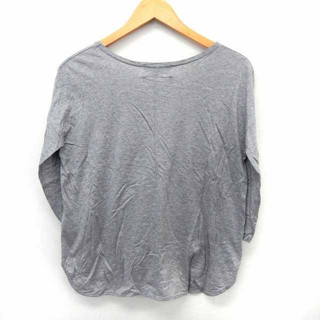 【中古】ナノユニバース nano universe カットソー Tシャツ 七分袖 無地 シンプル テールカット F グレー /ST36 レディース 【ベクトル 古着】 200612 ブランド古着ベクトルプレミアム店 vectorpremium-17108648 ブランド古着ベクトルプレミアム店 サンプル画像2