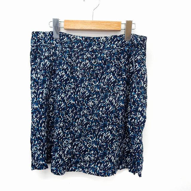 【中古】コントワーデコトニエ COMPTOIR DES COTONNIERS スカート ミニ タイト 総柄 サイドジップ 9 ブ..